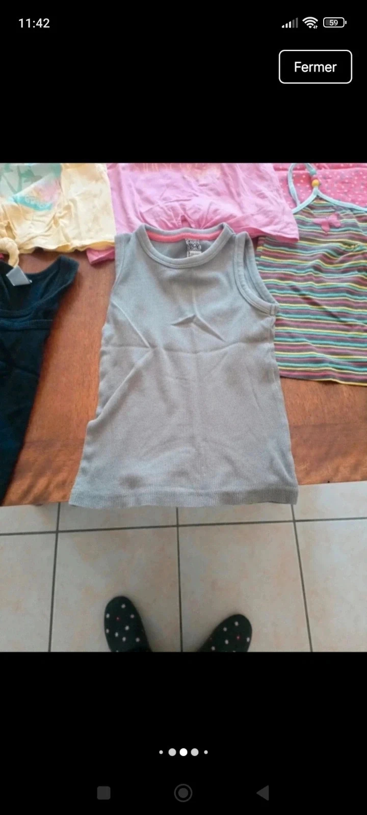 Lot de 7 débardeurs filles 3 ans – photo 4